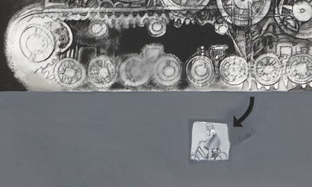 tank-acrylic,graphite-and-indiank-ink-on-canvas---cm100x200-particolare1
