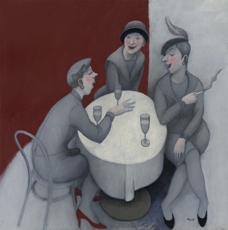Ladies of leisure - dipinto di Marta Czok